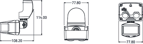 Rilevatore di movimento theLeda B BK